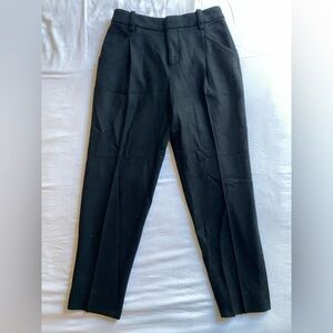 Black wool pants